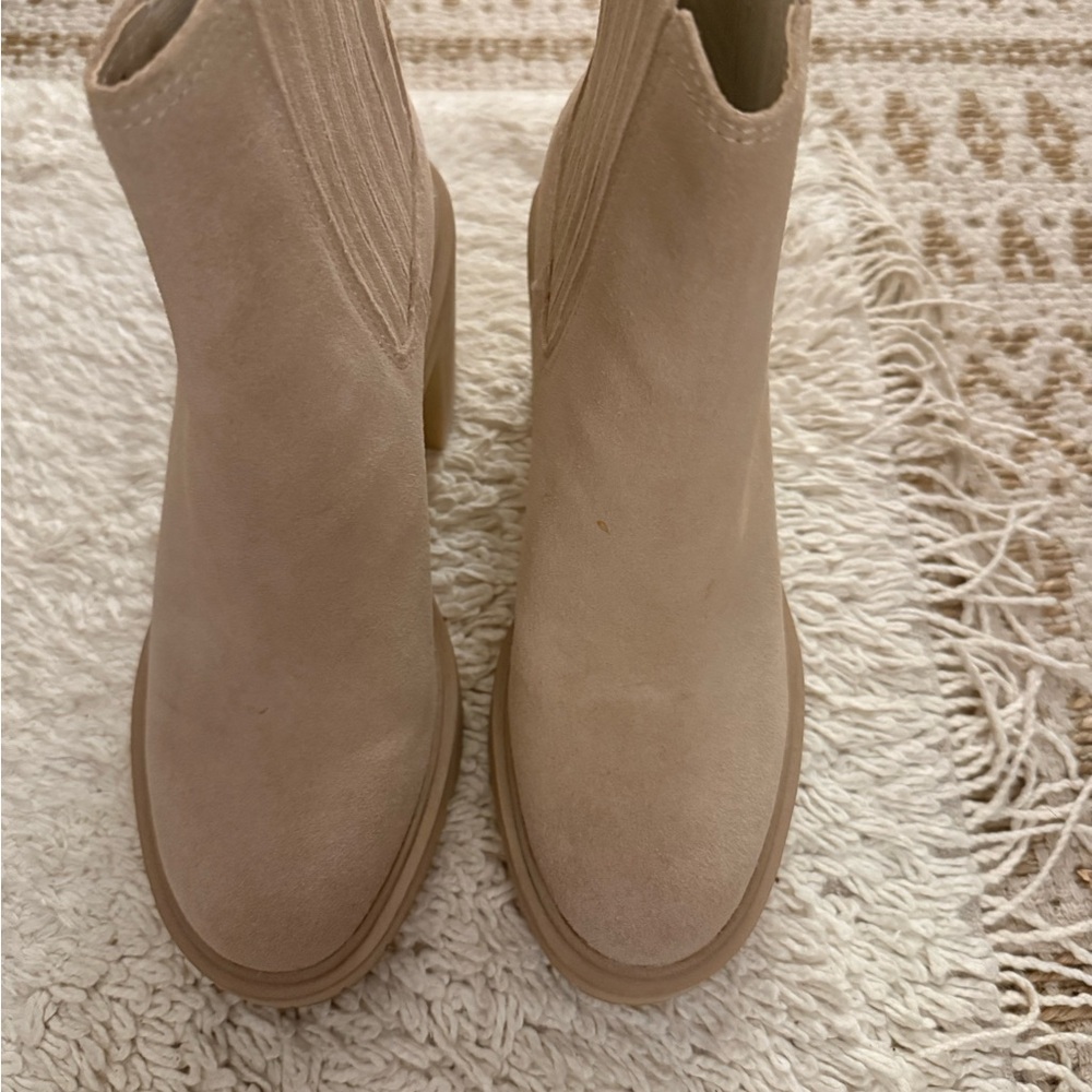 Dolce Vita Cream Ankle Booties